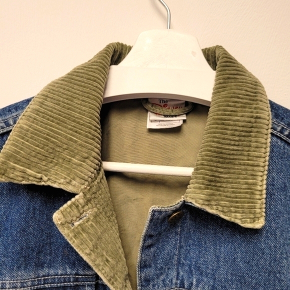Disney Store Vintage Winnie The Pooh Denim Corduroy Collar Jacket Size S - Picture 4 of 16
